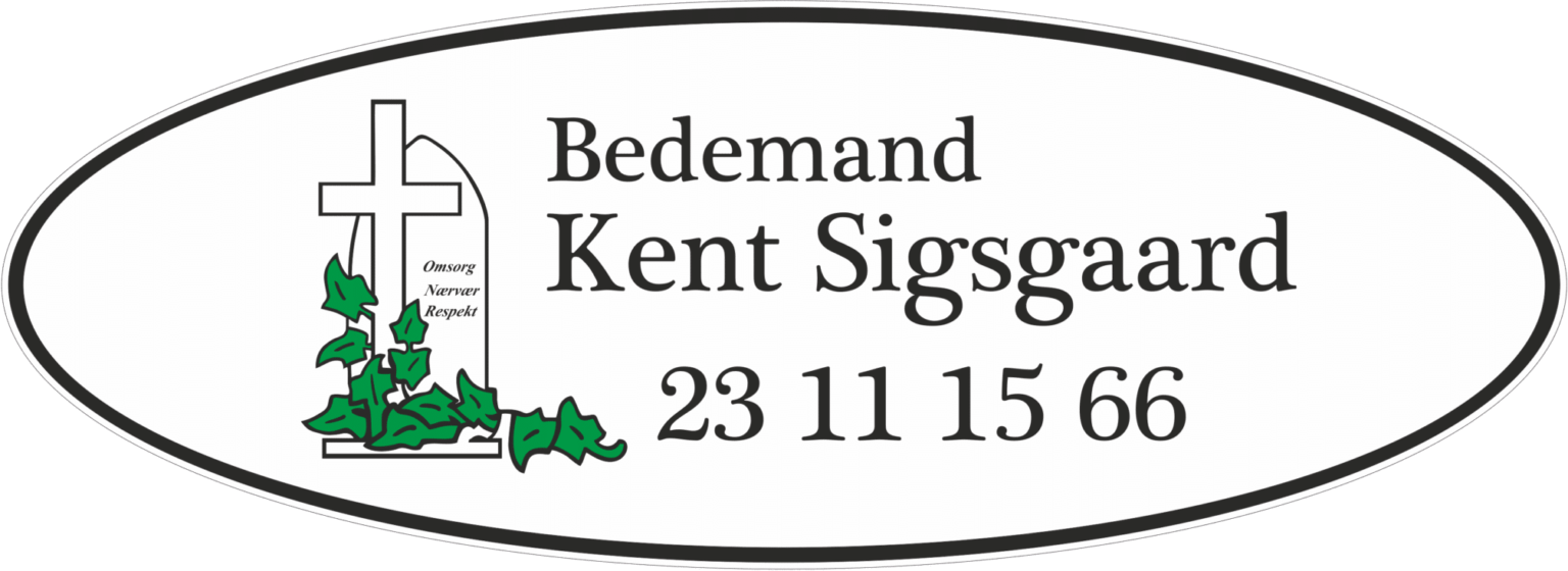 Logo for Bedemand Kent Sigsgaard med kors